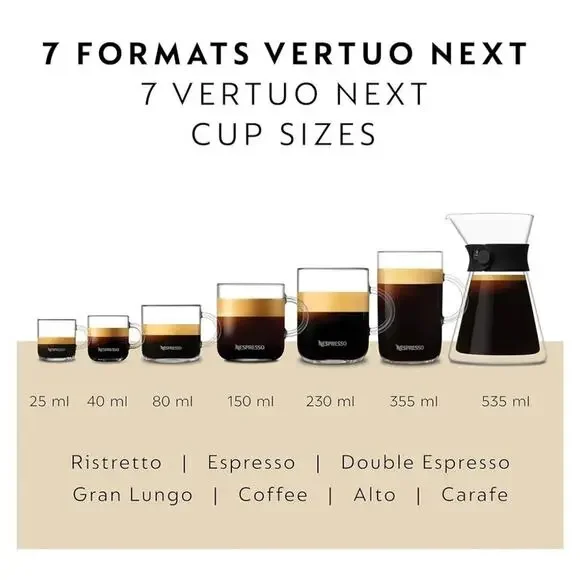 Nespresso Vertuo Next Premium Espresso Machine Bundle Drk Chrome Bluetooth New